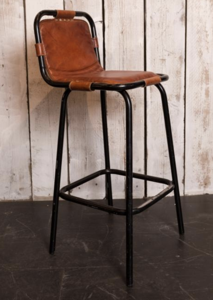 industrial bar stools in the style of Charlotte Perriand from pure white lines - these are the ones I have wanted for years - the originals are impossible to track down
