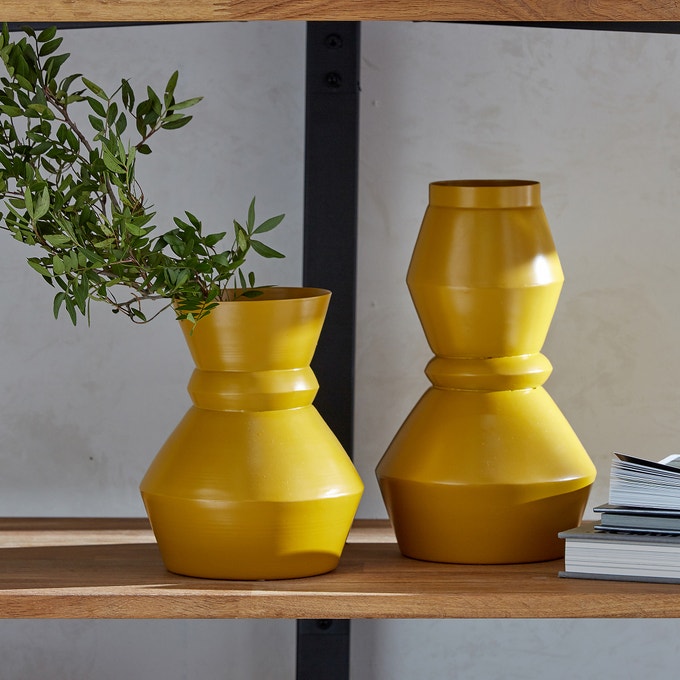 anaia yellow vases from la redoute