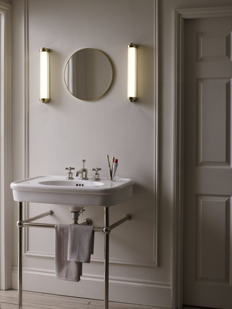 Davey Lighting - Cabin LED wall light - brass, 40cm - DP7218_40 BR PO - bathroom lighting