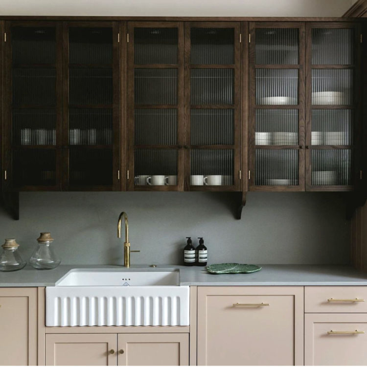 pink and wooden kitchen design by studio duggan and 202 design photo by mariell lind hansen