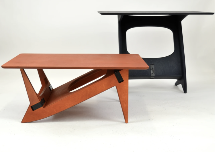 fuzl rotable table can be a desk, a dining table or a coffee table in one for £600