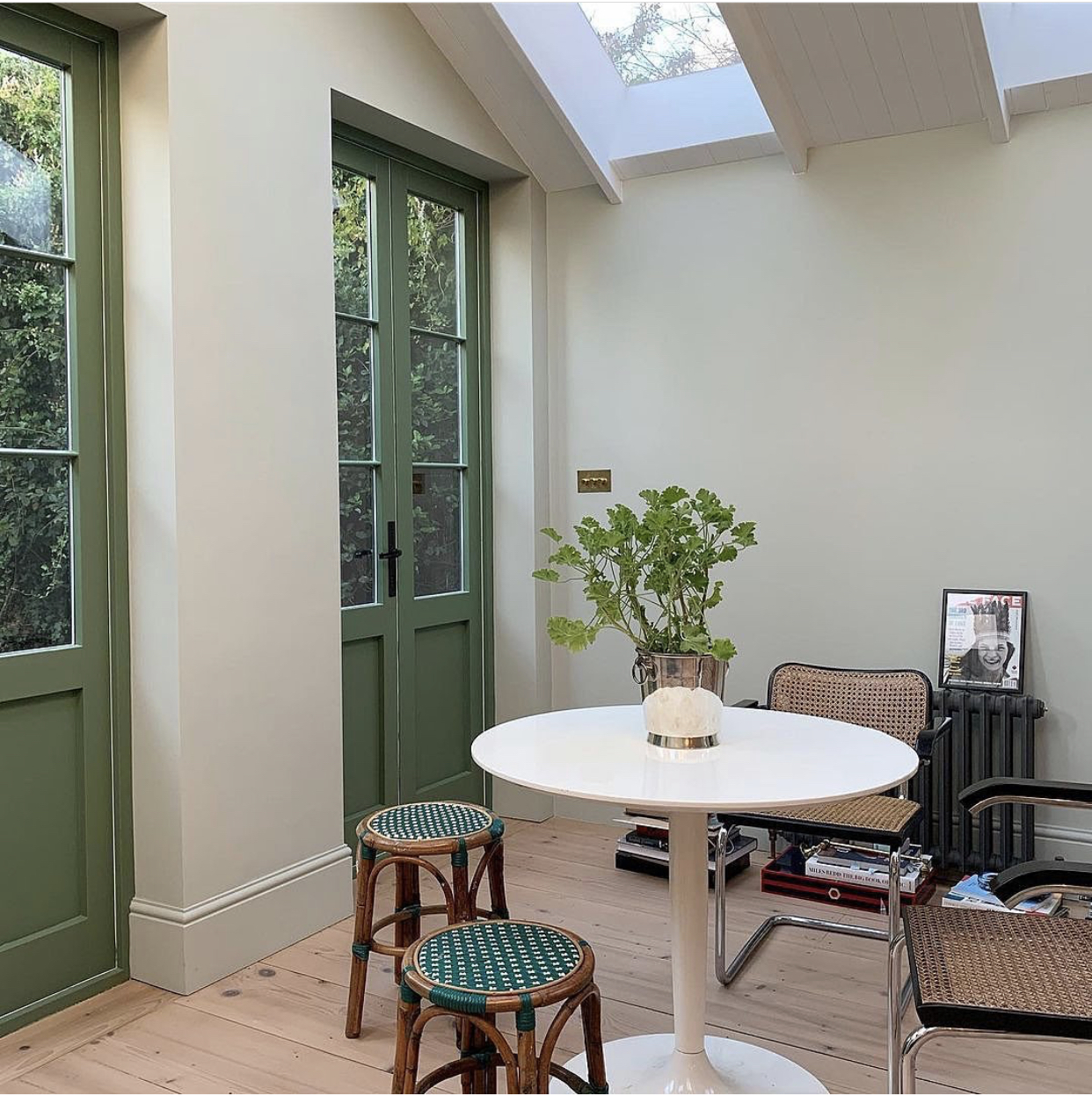 mizzle walls and calke green on woodwork farrow and ball image by matilda goad