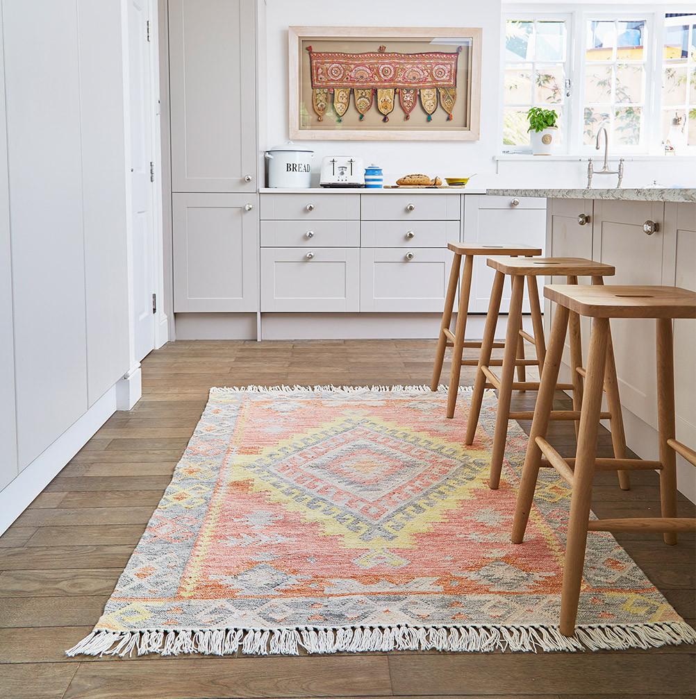 rug made from recycled bottles from weaver green