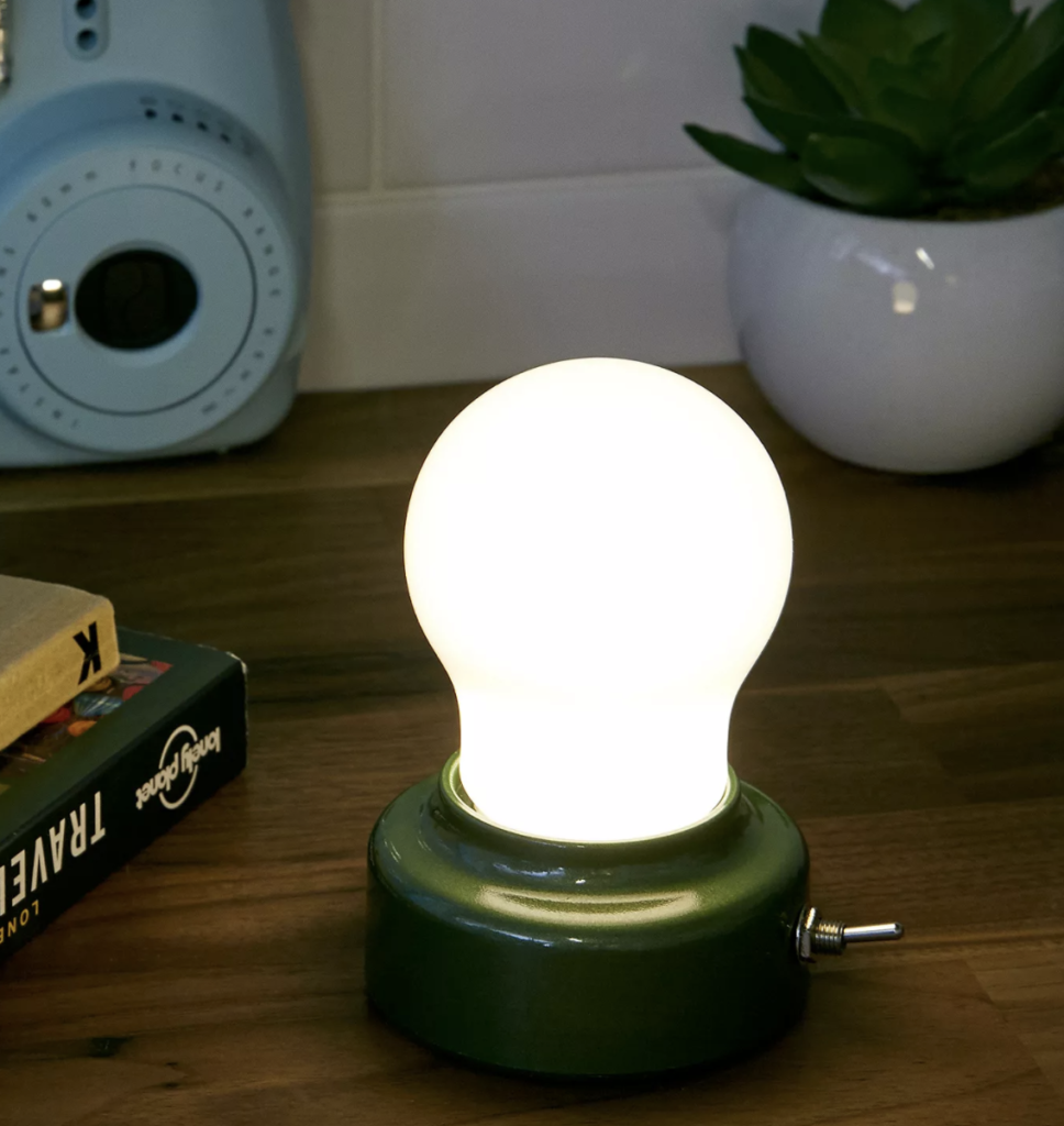 kikkerland bulb table lamp £12 from urban outfitters