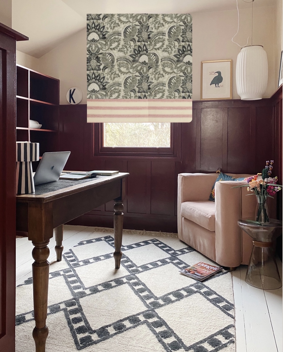 home office with panelling at madaboutthehouse.com