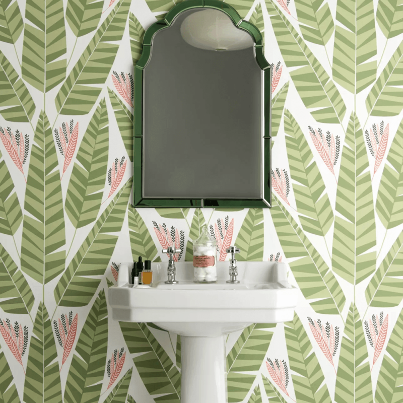 missprint pioneer jungle wallpaper is perfect for those who prefer their prints colourful but more scaled back
