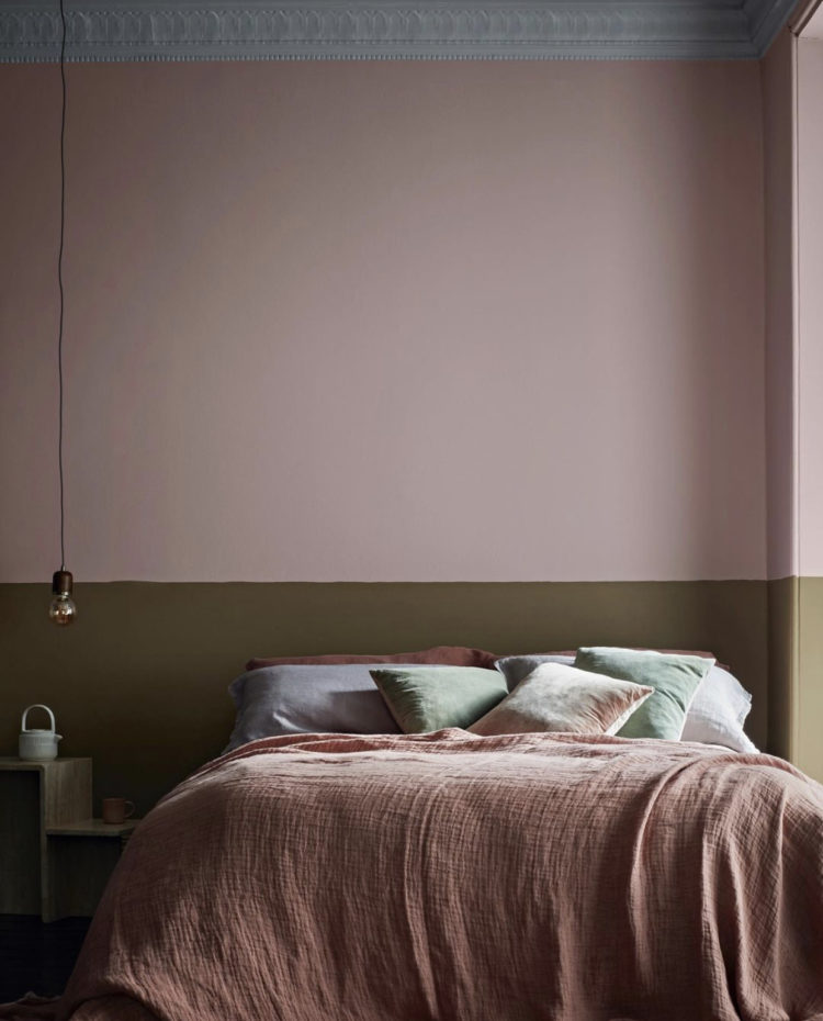 spring colour palette by crown paints featuring clay, pink, terracott and green