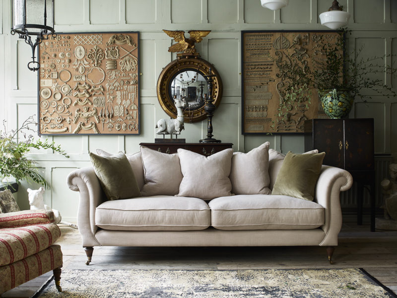 Drew Pritchard for Barker and Stonehouse - Atherton 4 Seater Pillow Back Sofa in Imperia Ivory, £1,935 (1)