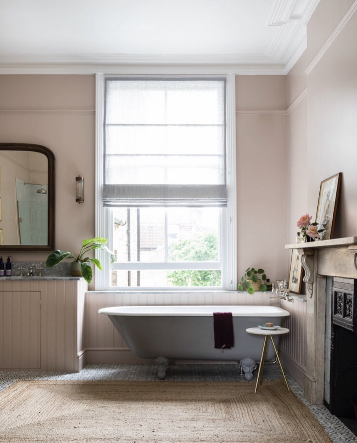 pink bathroom by imperfect interiors shot by Chris Snook