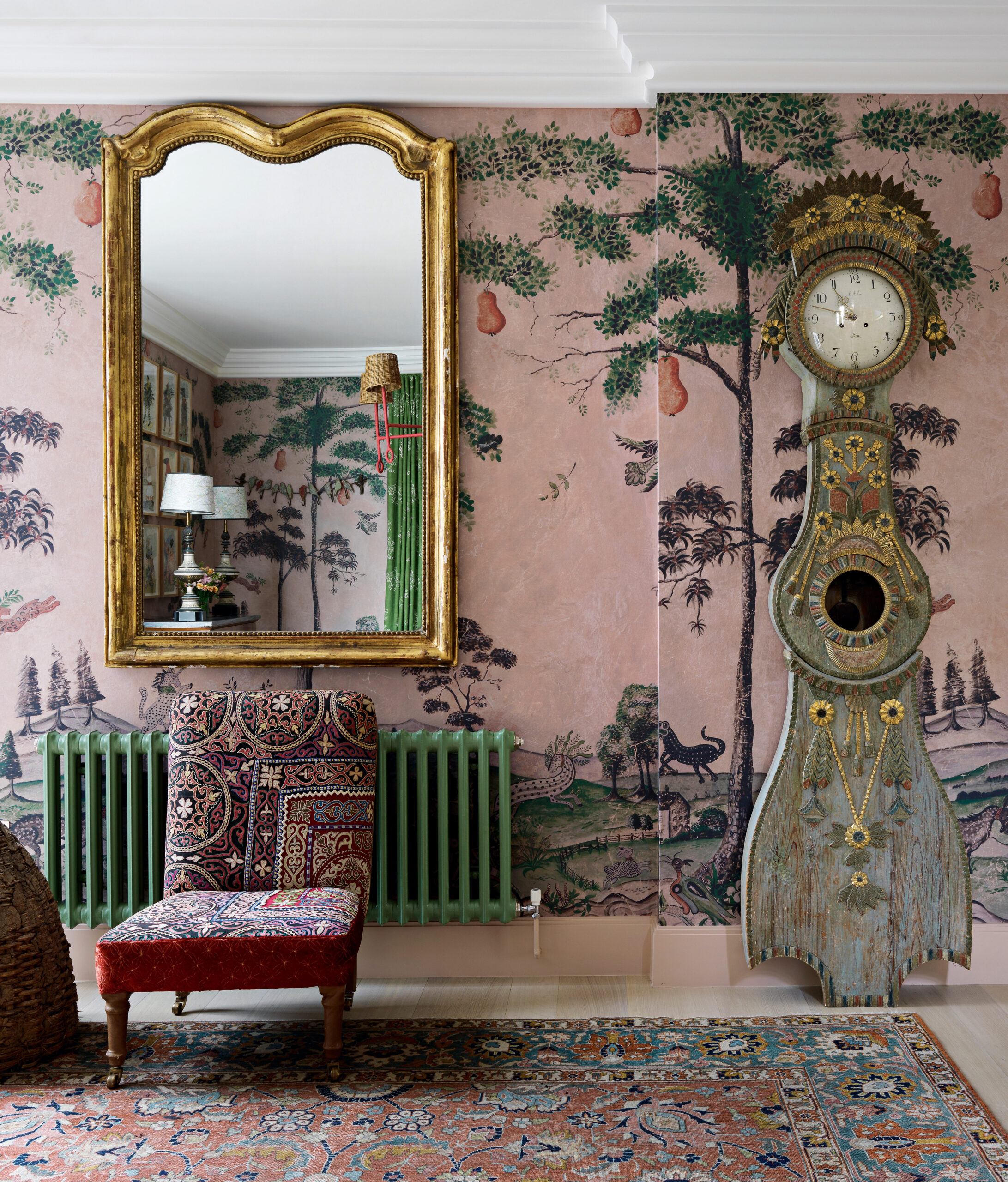 from Phaidon's By Design, the world's best contemporary interior designers:Kit Kemp: Hyde Park Gate, private residence, London, UK, 2020. Picture credit: Simon Brown, courtesy of Firmdale Hotels