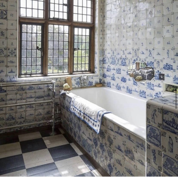 delft tiles at packwood house