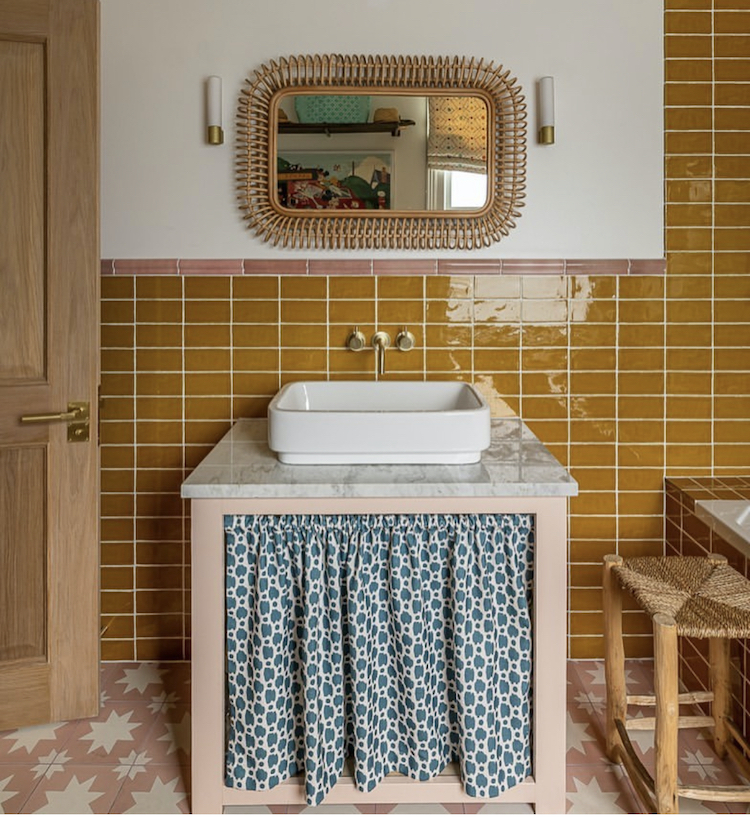 ochre tiles by barlow and barlow
