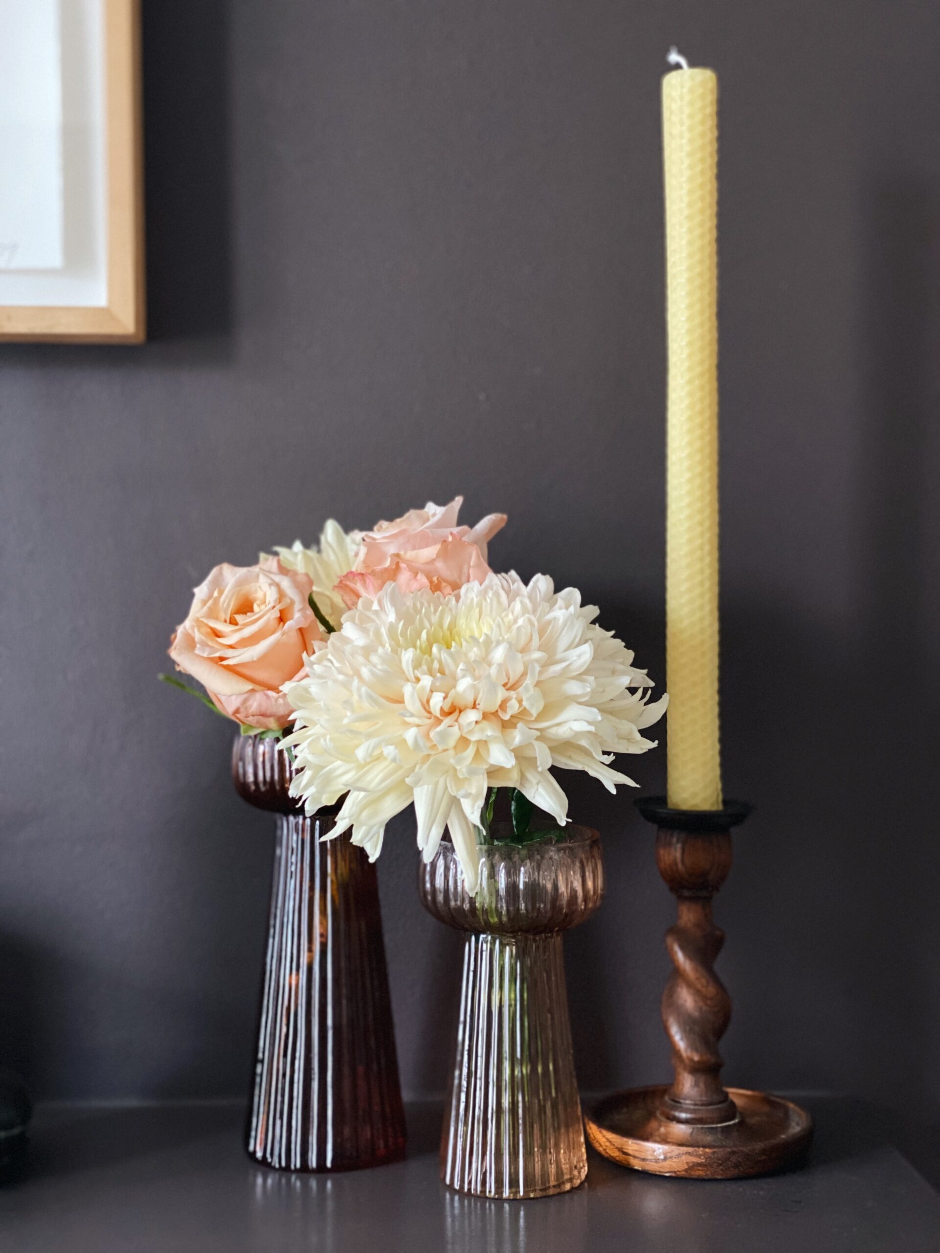 ribbed kaanch flower vase from birdie fortescue