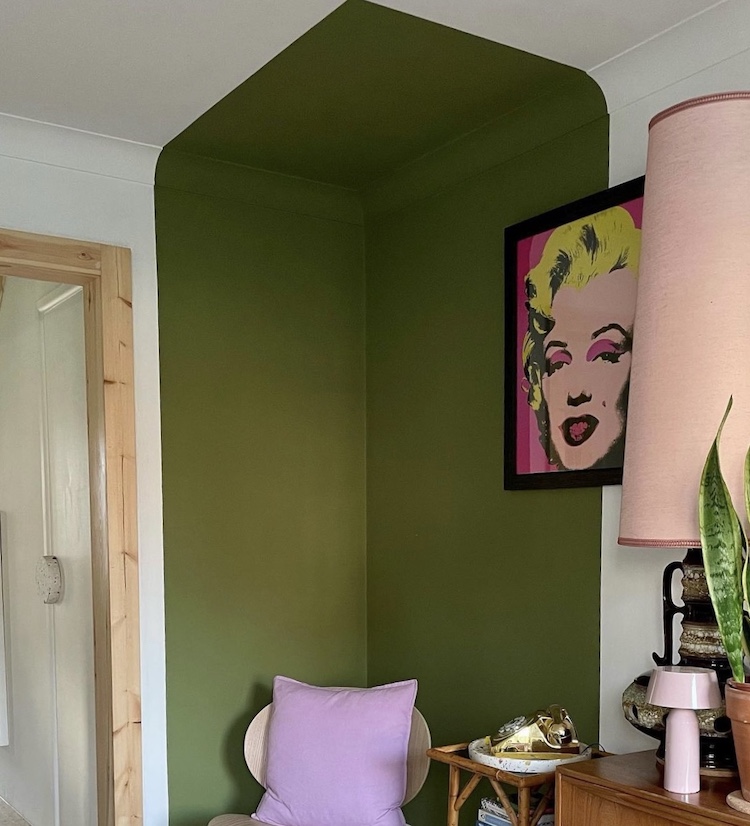 paint zoning via green and mustard