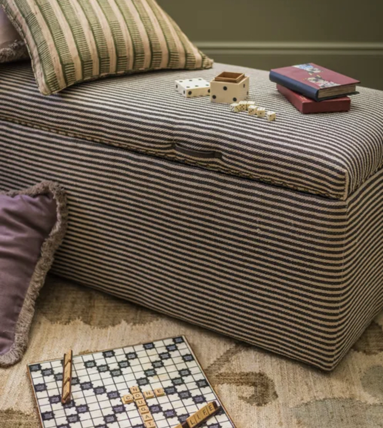 upholstered trunk by oka