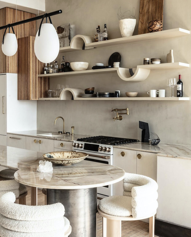 Created as part of the showroom kitchen for a new Los Angeles space, Gabrielle of @akerinteriors via Livingetc