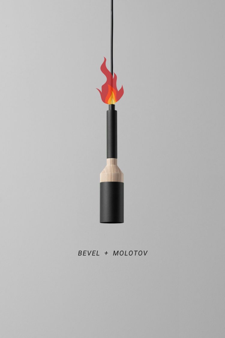 Bevel Molotov light by pluskouple.com €150