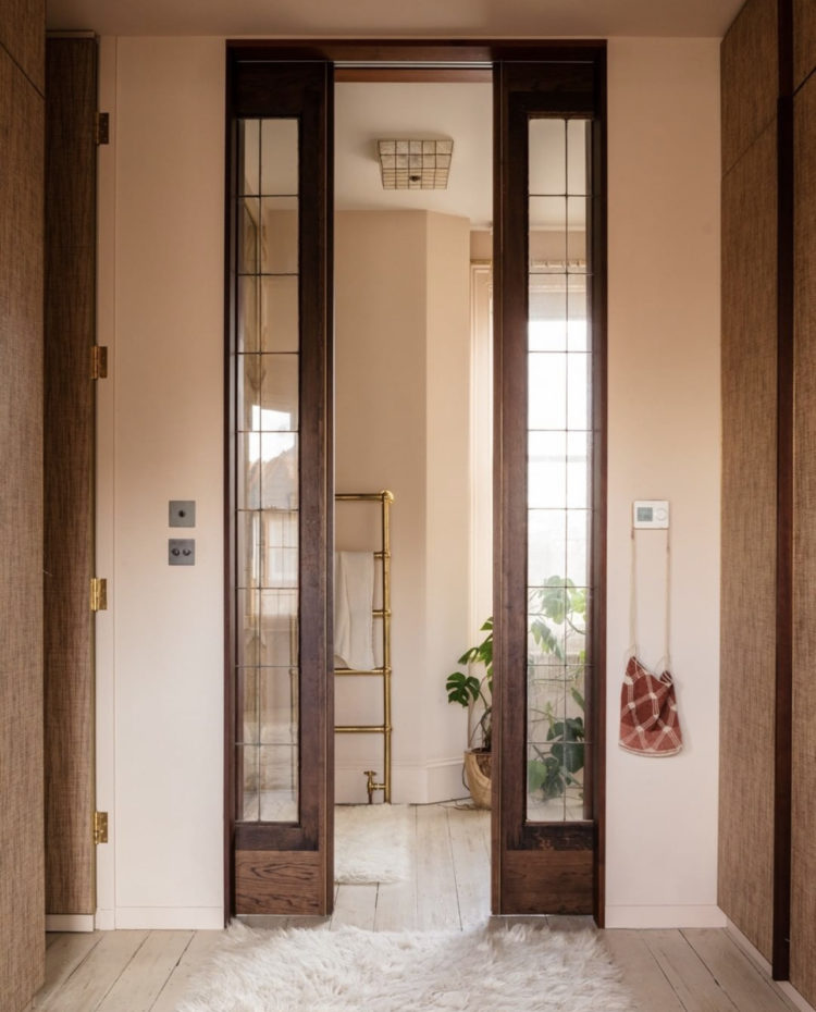 reclaimed doors from retrouvius - tall doors makes the space look larger and you can make the space to fit the doors