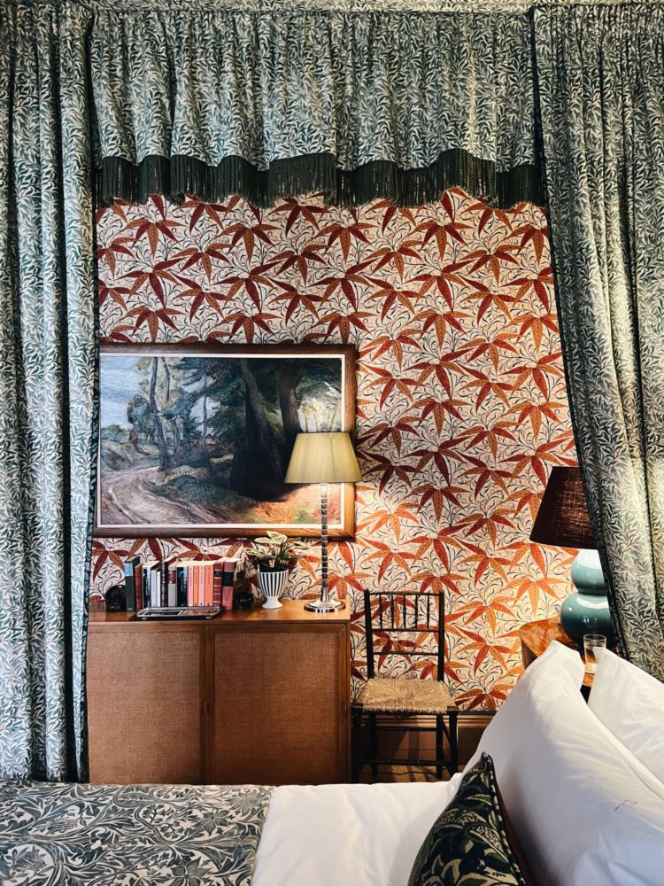 William Morris bedroom by Brandon Schubert at wow!house at DCCH