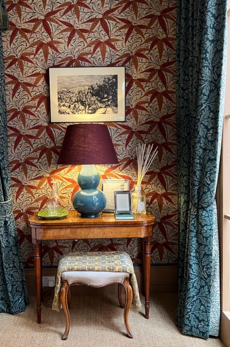 the william morris room from wow house at Chelsea Design Harbour summer 2022