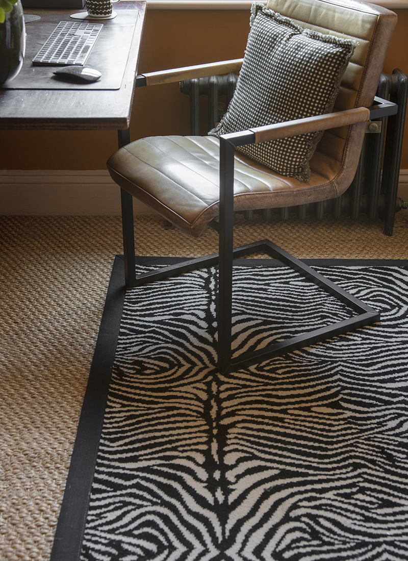 quirky zebo rug on sisal bubble weave by alternative flooring